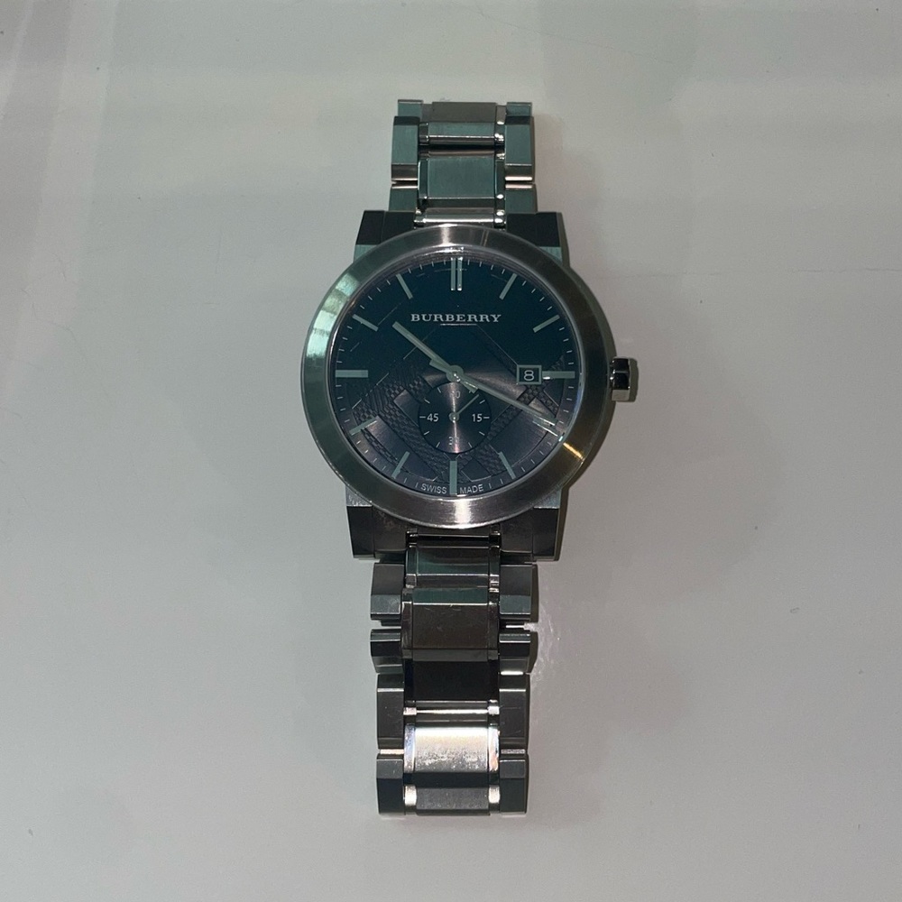 Burberry Dark Grey Dial Stainless Steel Men's Watch